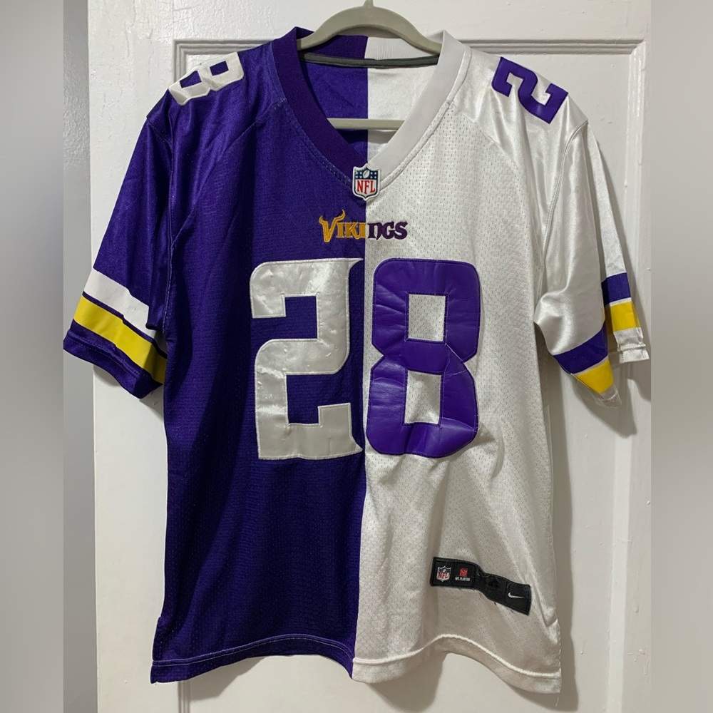 Adrian Peterson Split-Color Vikings Jersey